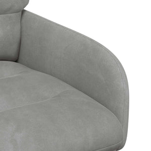 Καρέκλες φαγητού 4 pcs Βελούδο Ανοιχτό γκρι 59 x 59,5 x 90 εκ - Pakobazaar