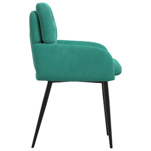 Καρέκλες φαγητού 4 pcs Βελούδο Τιρκουάζ 59 x 59,5 x 90 εκ - Pakobazaar