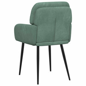 Καρέκλες φαγητού 4 pcs Βελούδο Θαλασσί 59 x 59,5 x 90 εκ - Pakobazaar