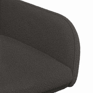 Καρέκλες φαγητού 4 pcs Μπουκλέ Σκούρο Γκρι 59 x 57 x 85 εκ. - Pakobazaar