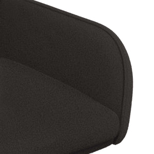 Καρέκλες φαγητού 4 pcs Μπουκλέ Μαύρο 59 x 57 x 85 εκ. - Pakobazaar