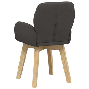 Καρέκλες φαγητού 6 pcs Μπουκλέ Σκούρο Γκρι 59 x 57 x 85 εκ. - Pakobazaar
