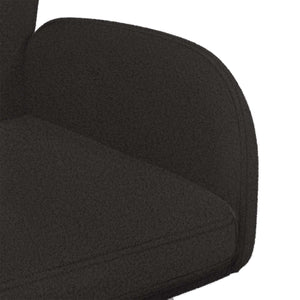 Καρέκλες φαγητού 6 pcs Μπουκλέ Μαύρο 59 x 57 x 85 εκ. - Pakobazaar