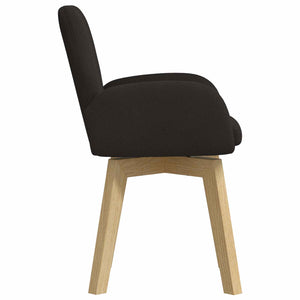 Καρέκλες φαγητού 6 pcs Μπουκλέ Μαύρο 59 x 57 x 85 εκ. - Pakobazaar