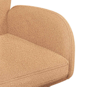 Γυριστές καρέκλες φαγητού 4 pcs Μπουκλέ Μπεζ 54 x 58 x 87 εκ. - Pakobazaar