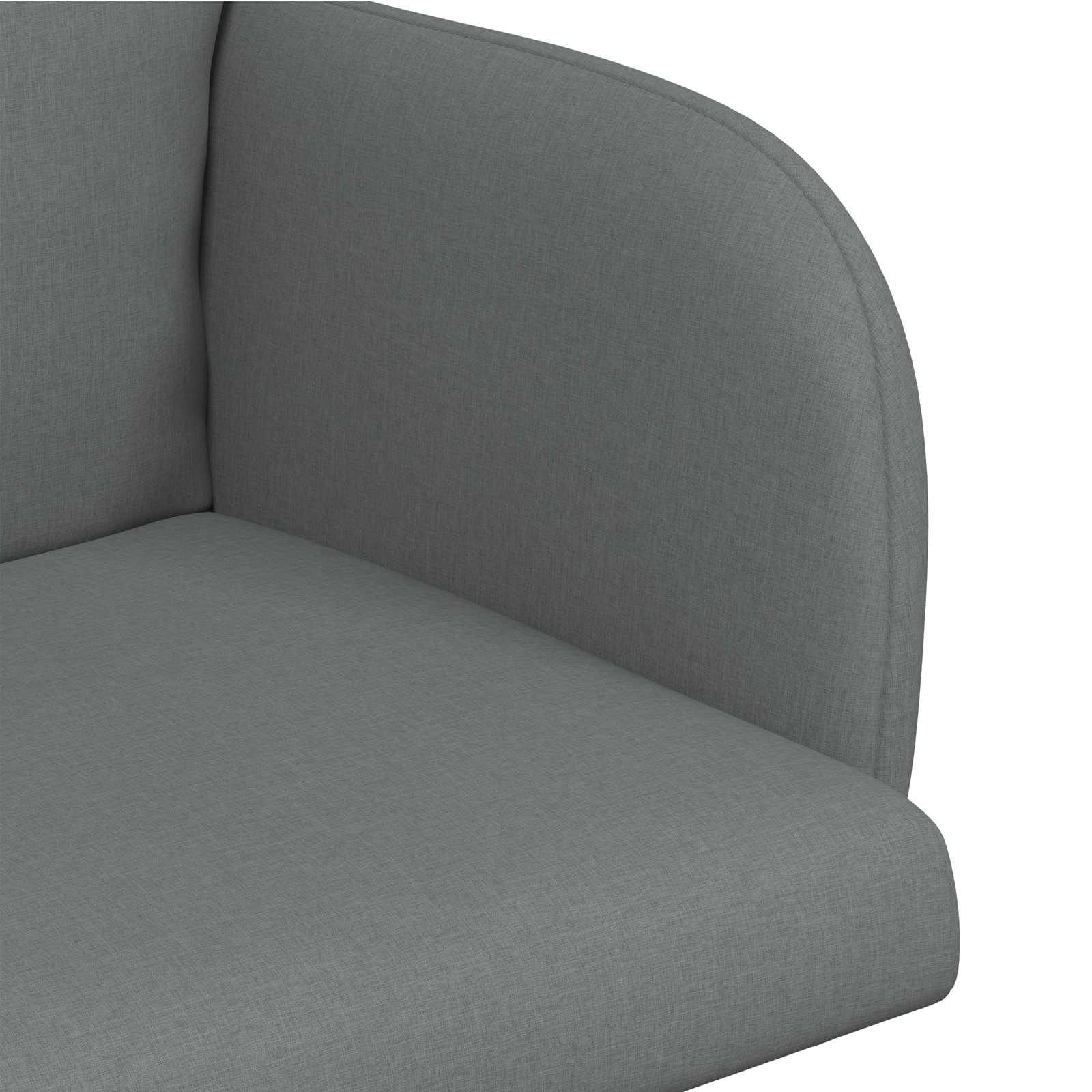 Καρέκλες φαγητού 4 pcs Ύφασμα Σκούρο Γκρι 60 x 56 x 96 εκ - Pakobazaar