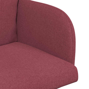 Καρέκλες φαγητού 4 pcs Ύφασμα Κόκκινο 60 x 56 x 96 εκ - Pakobazaar