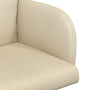 Καρέκλες φαγητού 6 pcs Ύφασμα Κρεμ 60 x 56 x 96 εκ - Pakobazaar