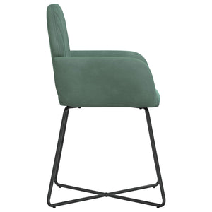 Καρέκλες φαγητού 4 pcs Βελούδο Θαλασσί 55 x 50 x 84 εκ. - Pakobazaar