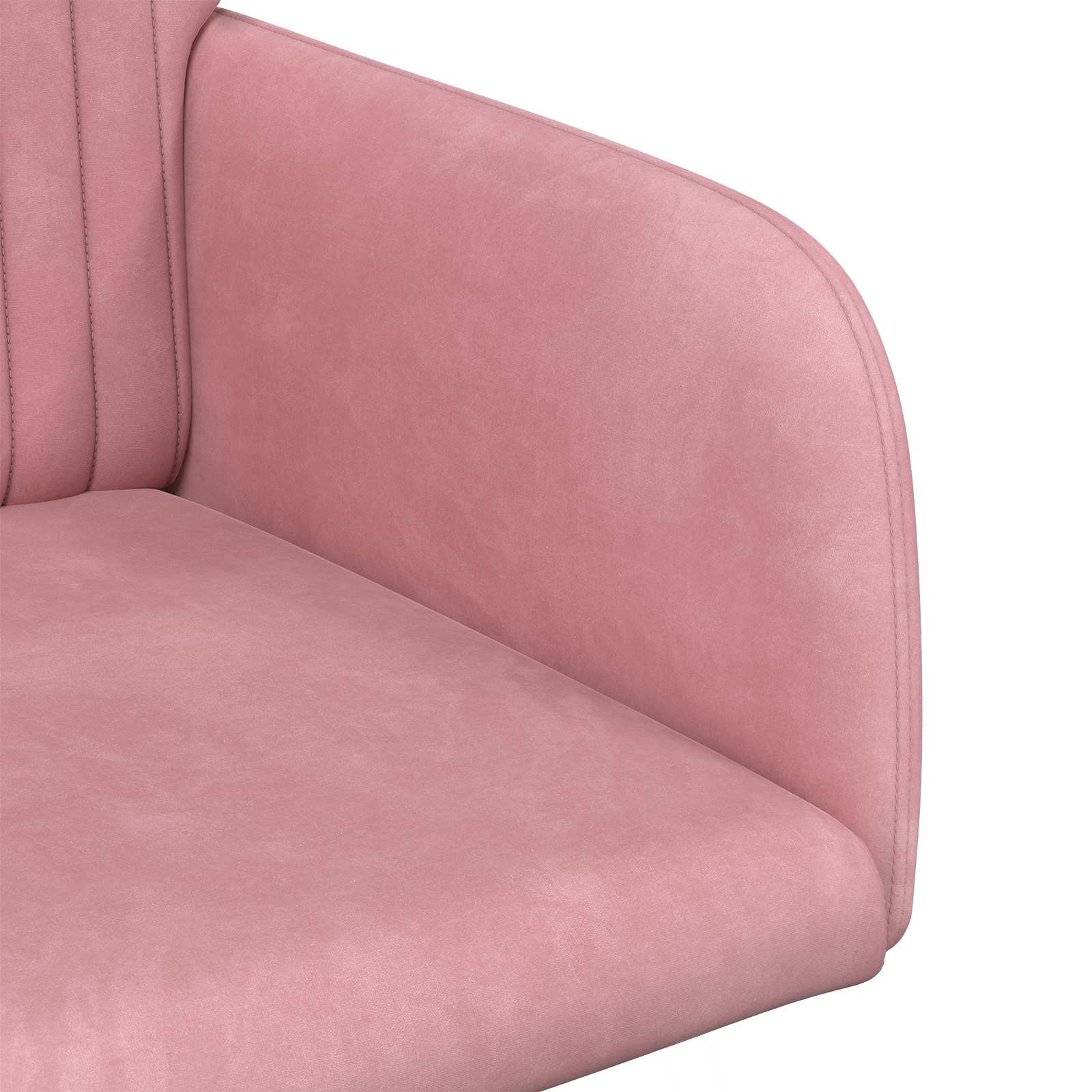 Καρέκλες φαγητού 6 pcs Βελούδο Ροζ 55 x 50 x 84 εκ. - Pakobazaar