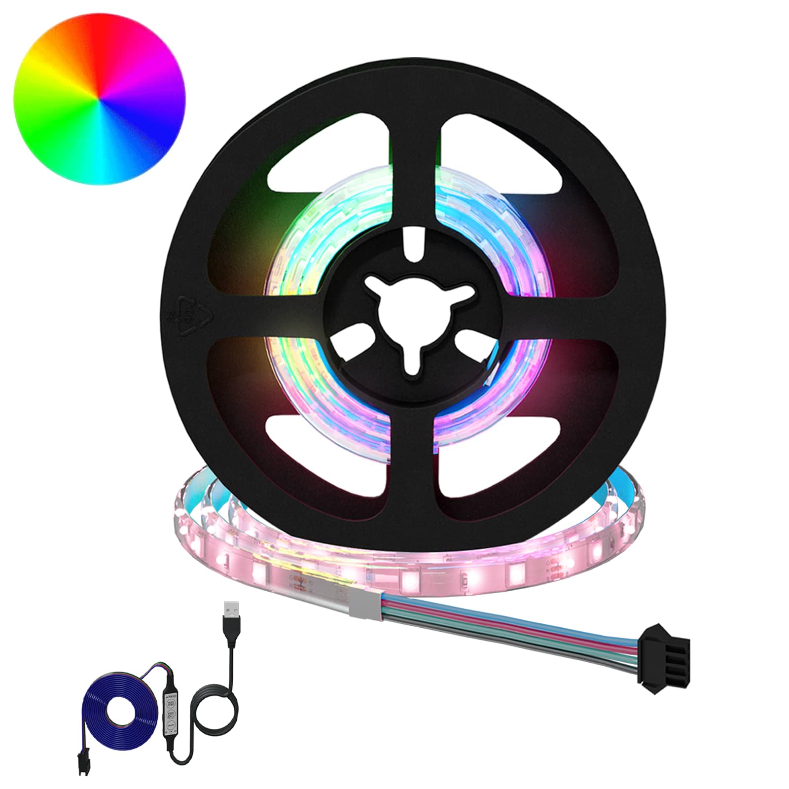 Λωρίδα LED 12 pcs Μαύρο και Διαφανές 40 x 0,8 x 0,3 εκ. - Pakobazaar