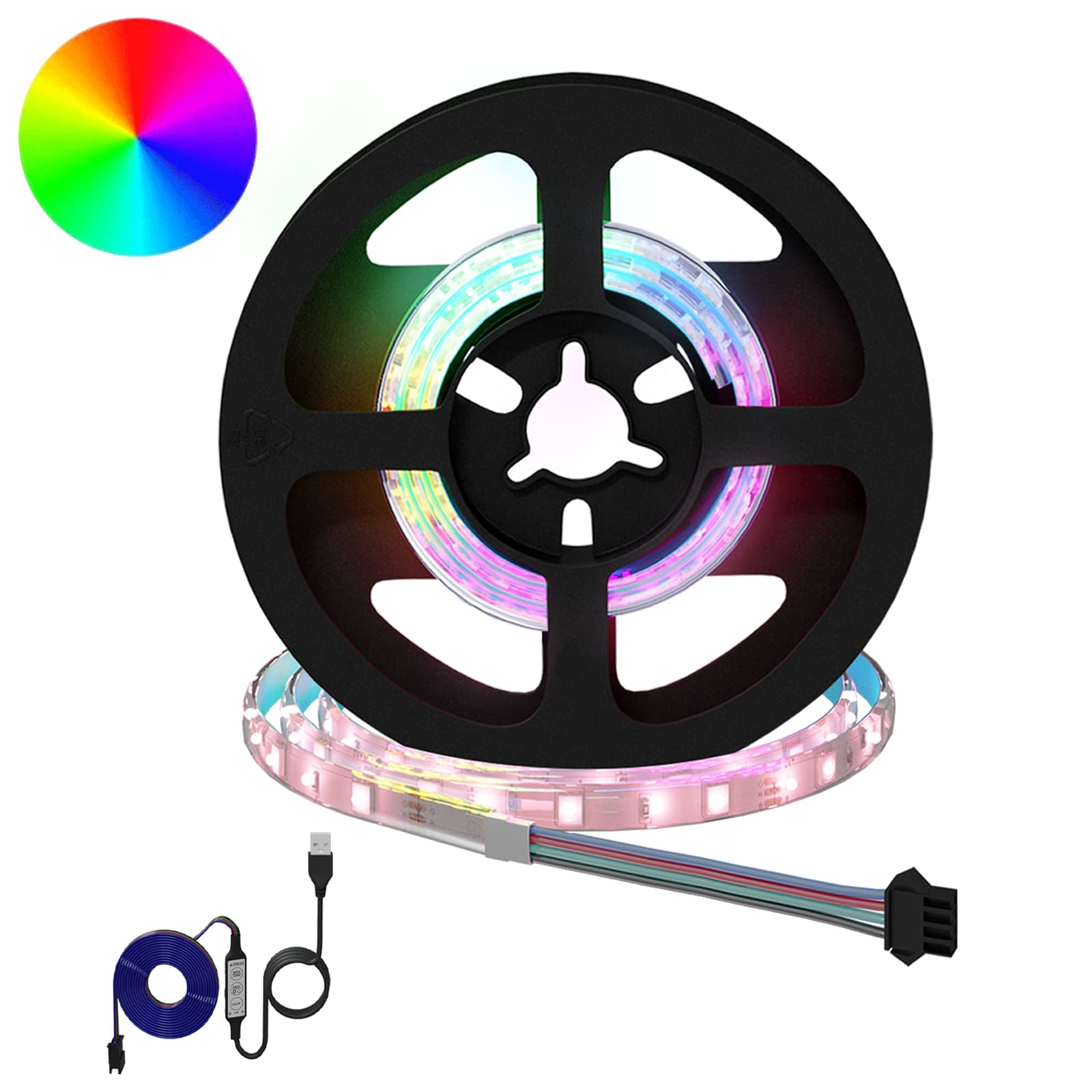 Λωρίδα LED 12 pcs Μαύρο και Διαφανές 450 χλστ