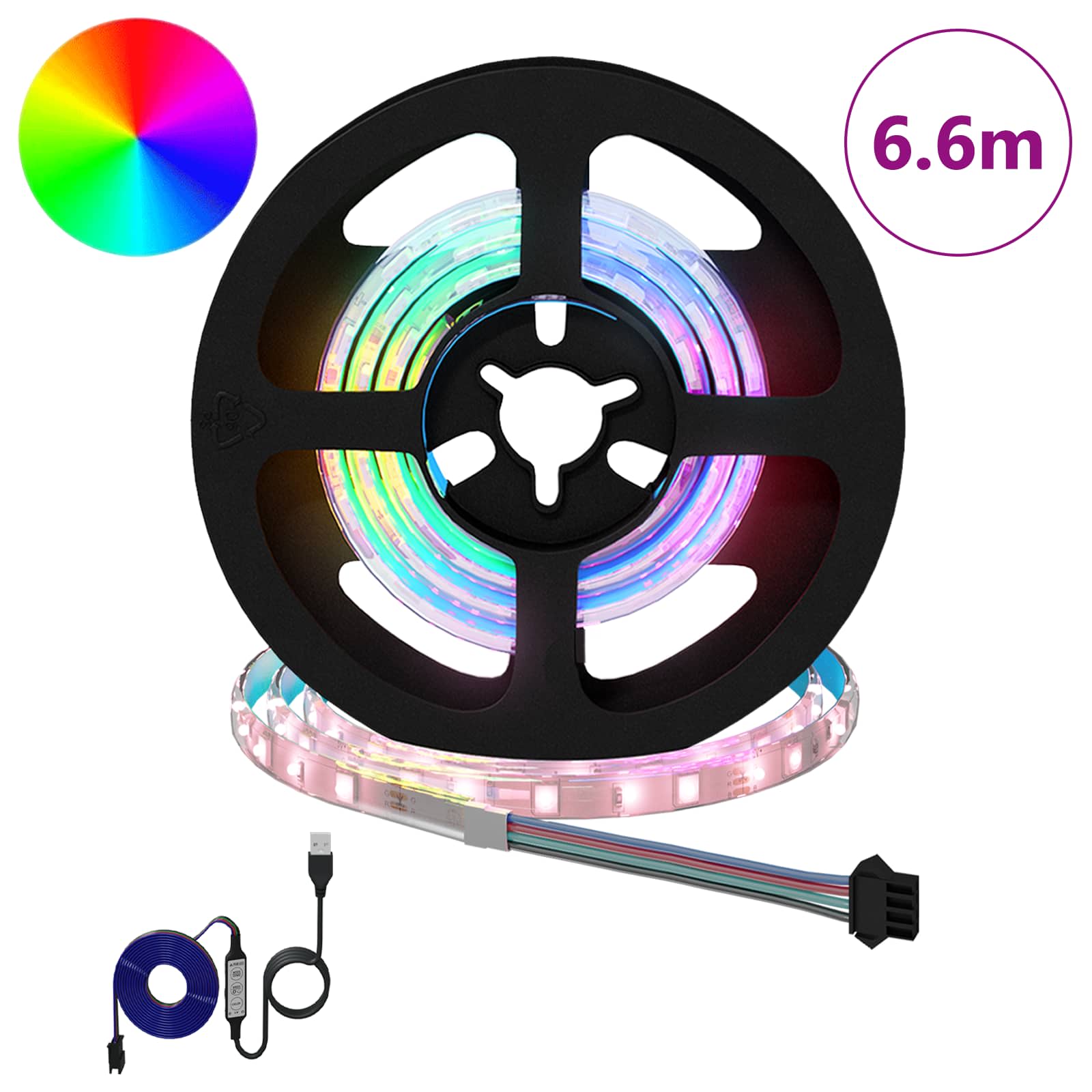 Λωρίδα LED 12 pcs Μαύρο και Διαφανές 550 χιλ - Pakobazaar