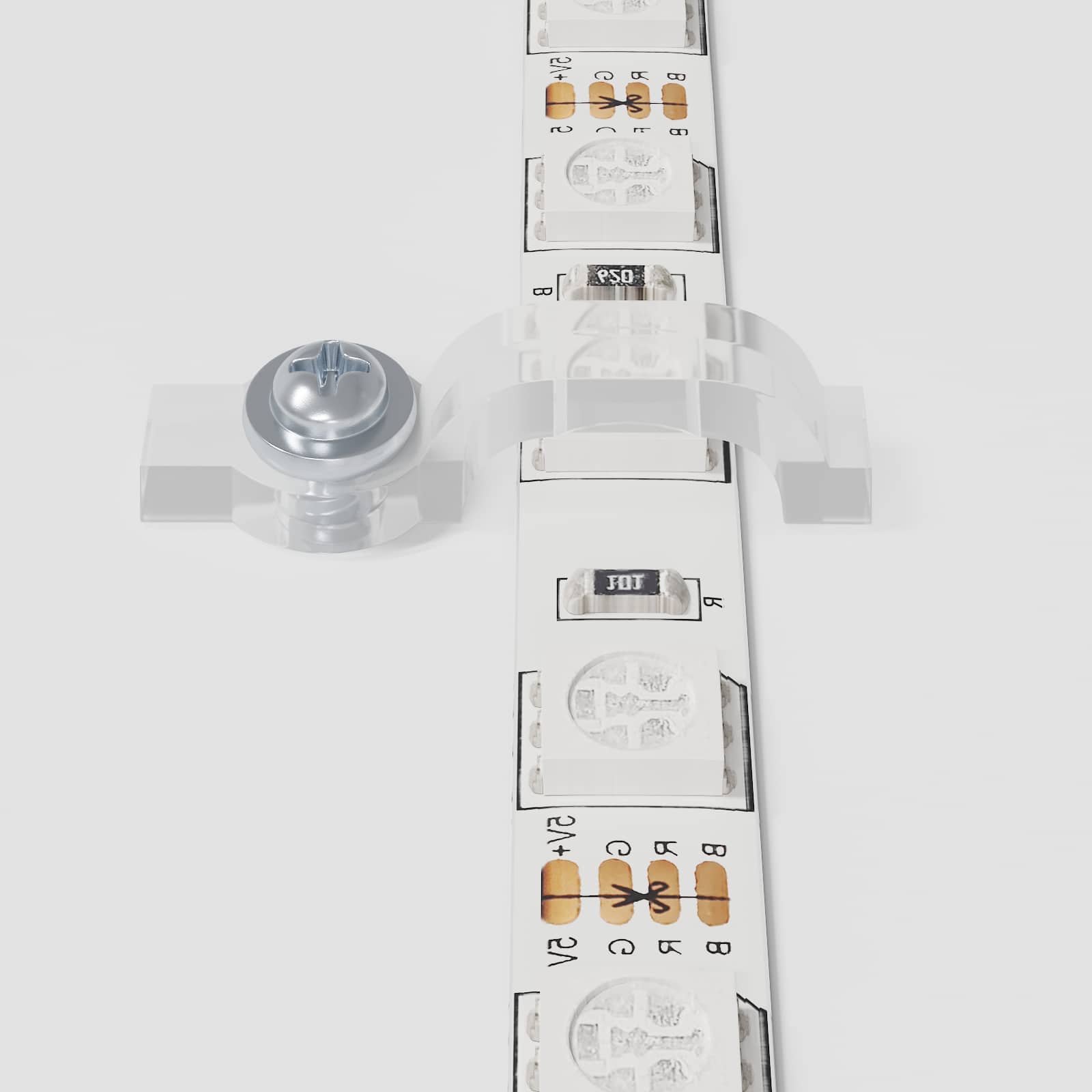 Λωρίδα LED 2 pcs Μαύρο και Διαφανές 750 χιλ Χαλκός και Πλαστικό