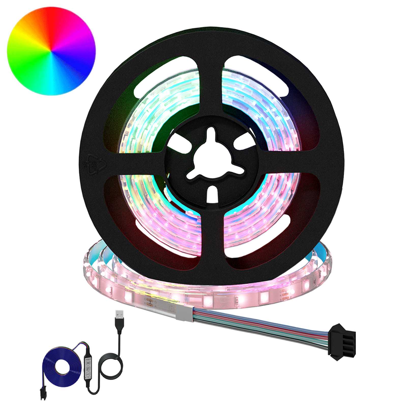 Λωρίδα LED 12 pcs Μαύρο και Διαφανές 750 χιλ
