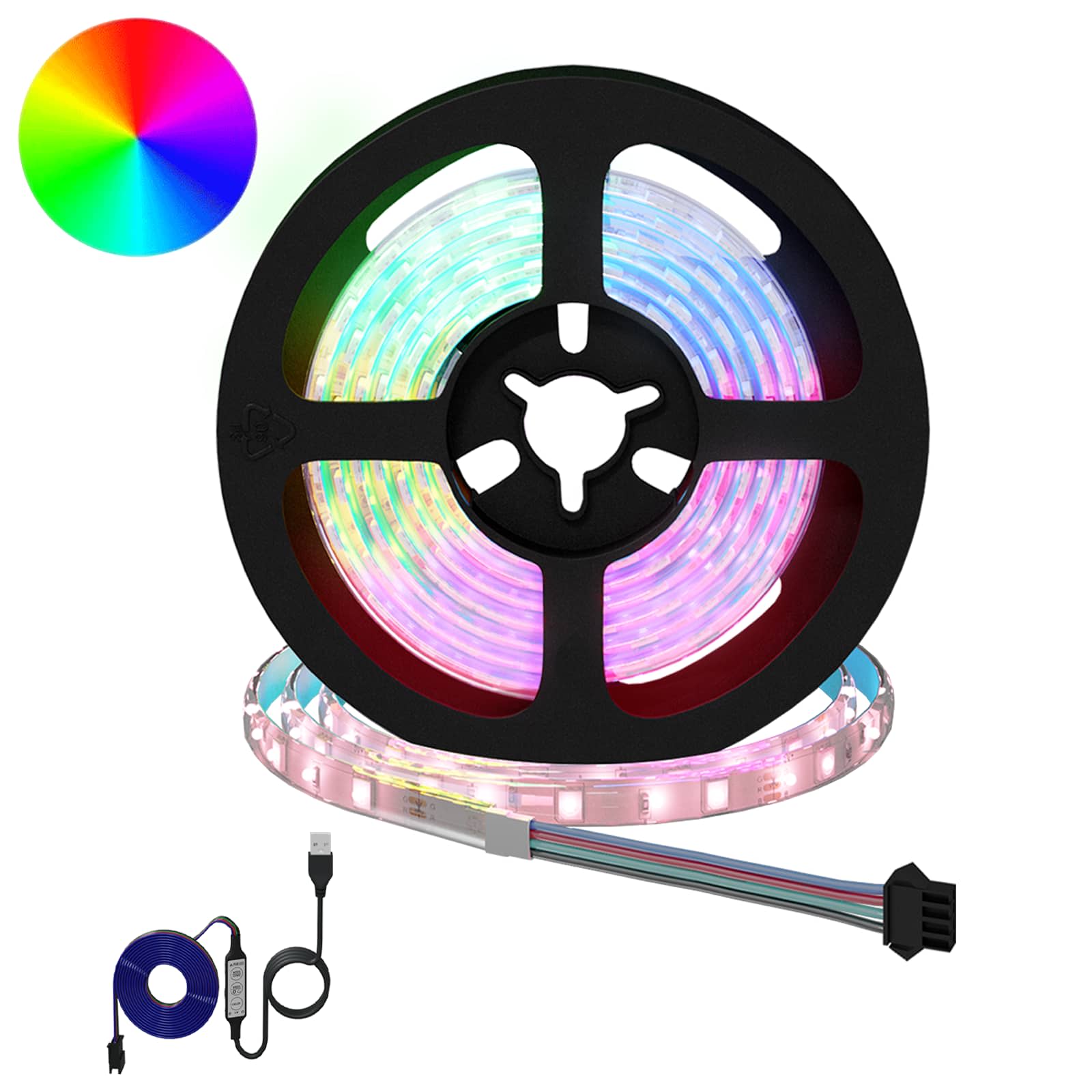 Λωρίδα LED 12 pcs Μαύρο και Διαφανές 1300 χιλ