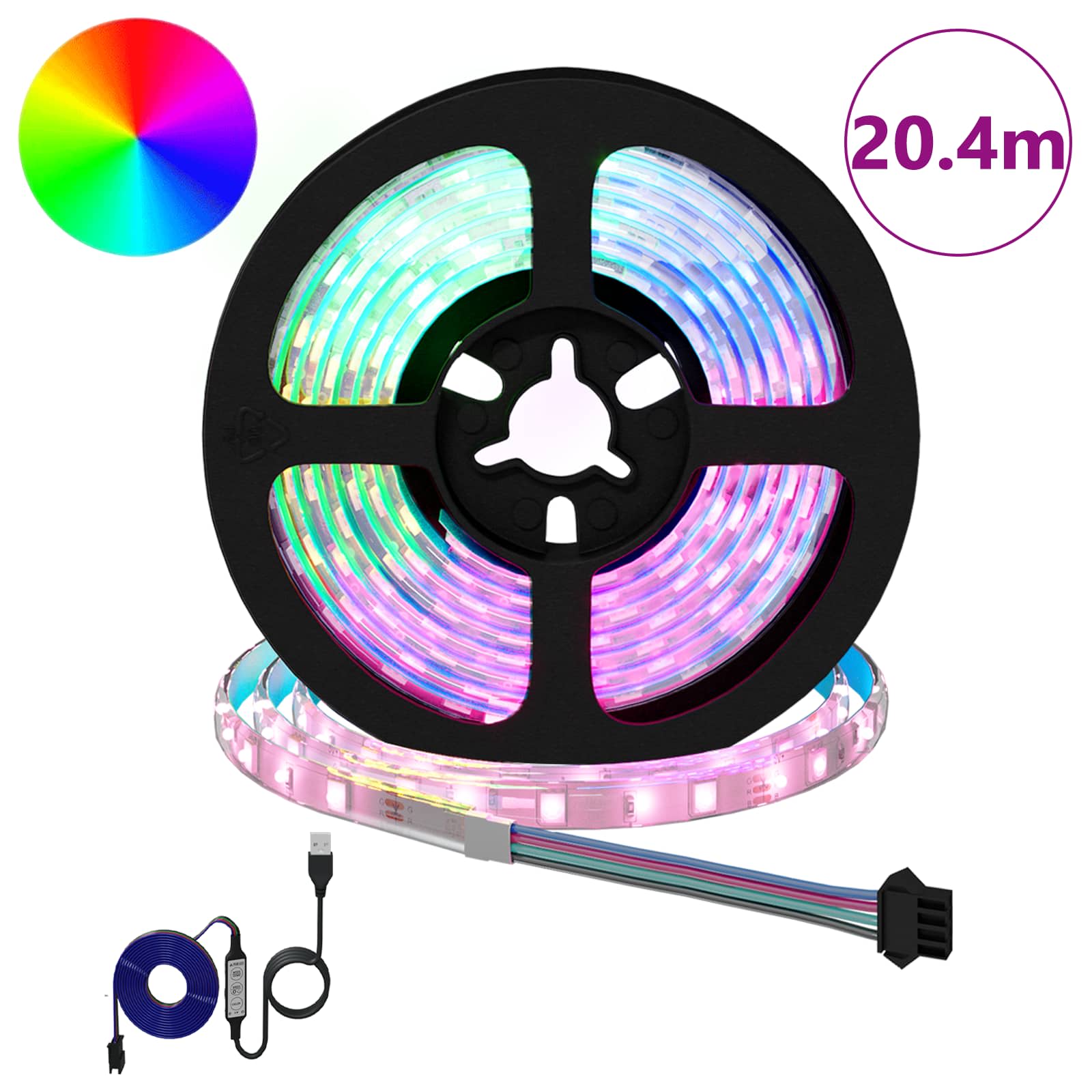 Λωρίδα LED 12 pcs Μαύρο και Διαφανές 1700 χιλ - Pakobazaar
