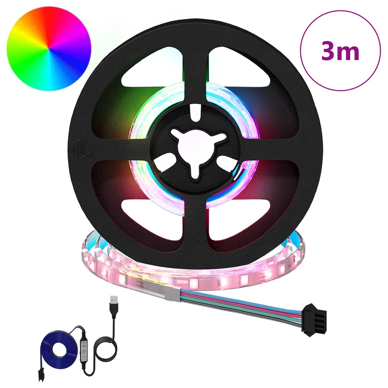 Λωρίδα LED 12 pcs Μαύρο και Διαφανές 250 mm Χαλκός και Πλαστικό - Pakobazaar