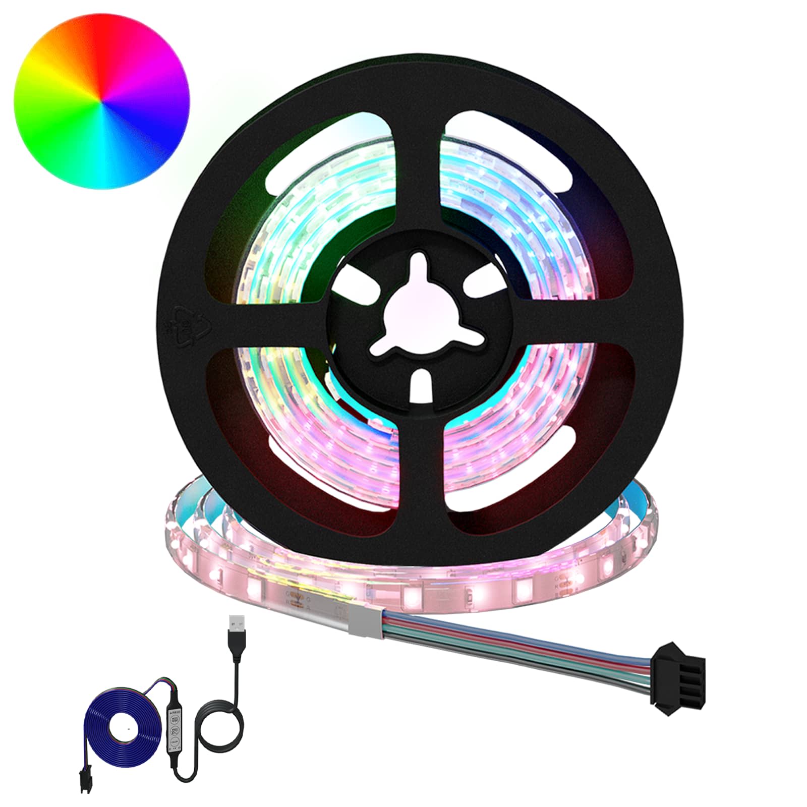 Λωρίδα LED 12 pcs Μαύρο και Διαφανές 750 χιλ