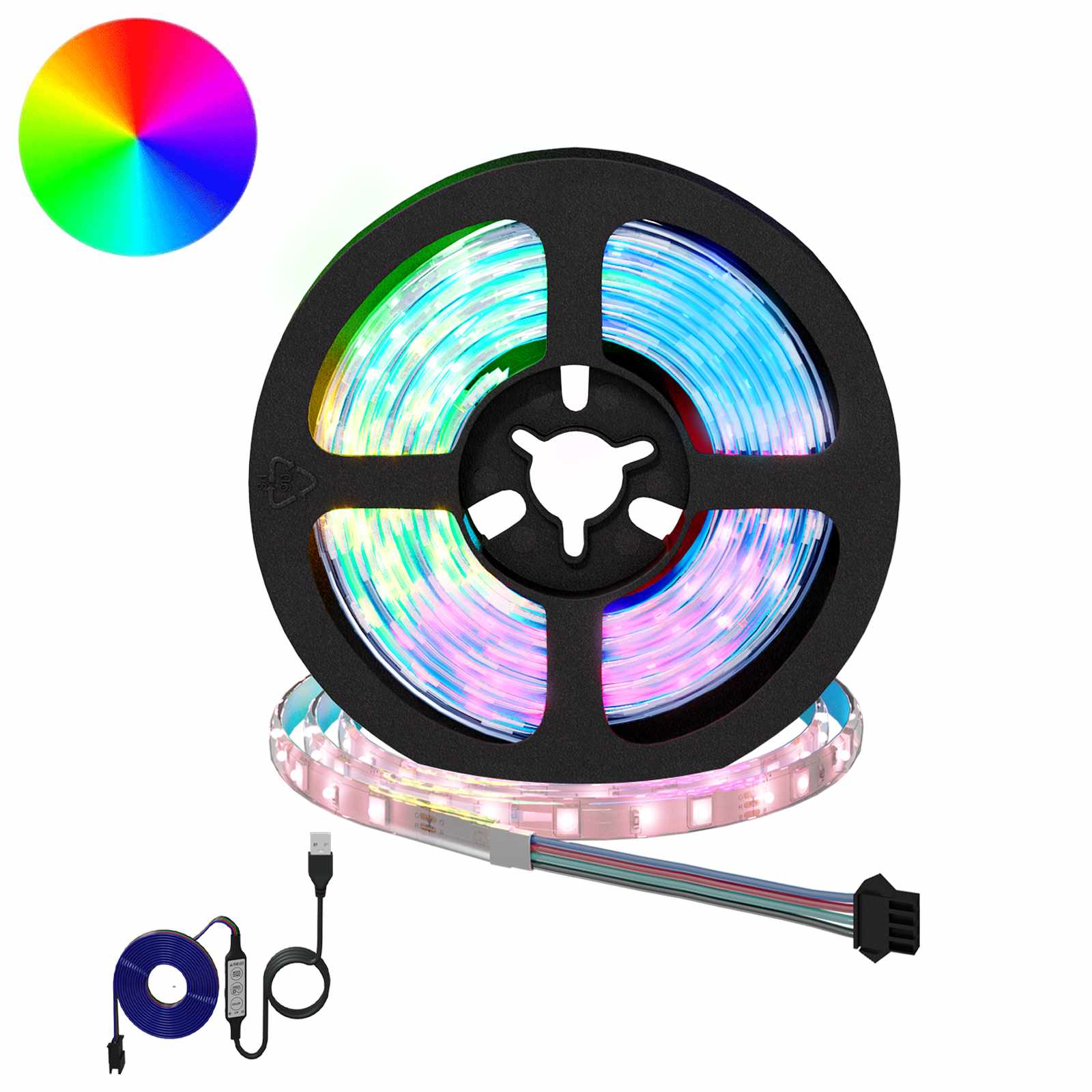 Λωρίδα LED 12 pcs Μαύρο και Διαφανές 950 χιλ