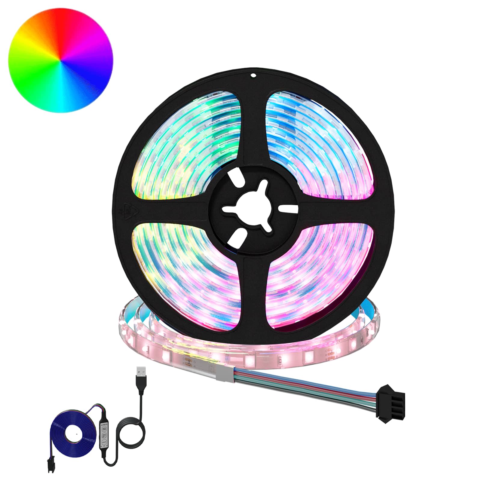Λωρίδα LED 12 pcs Μαύρο και Διαφανές 2300 χιλ