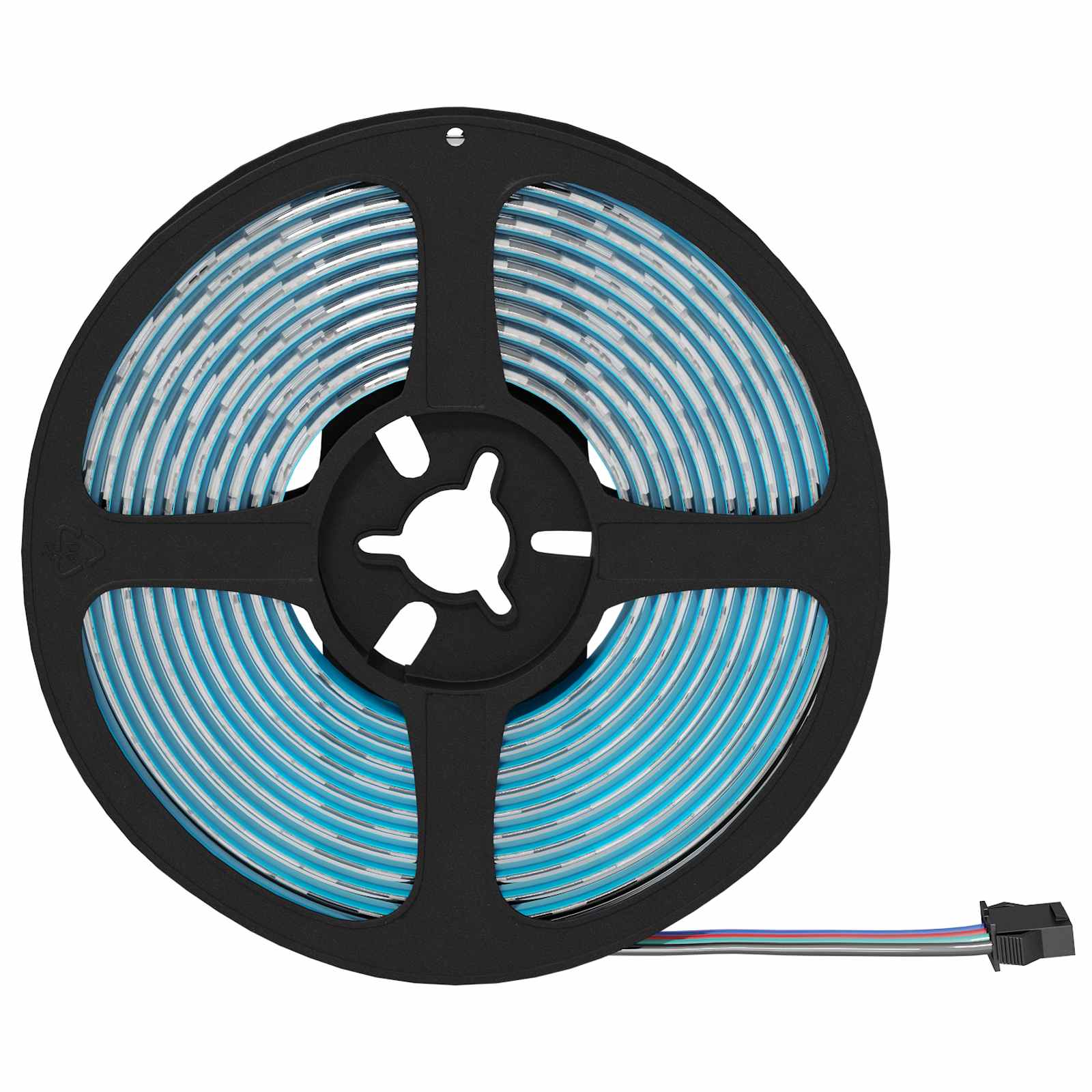 Λωρίδα LED 12 pcs Μαύρο και Διαφανές 3000 χιλ