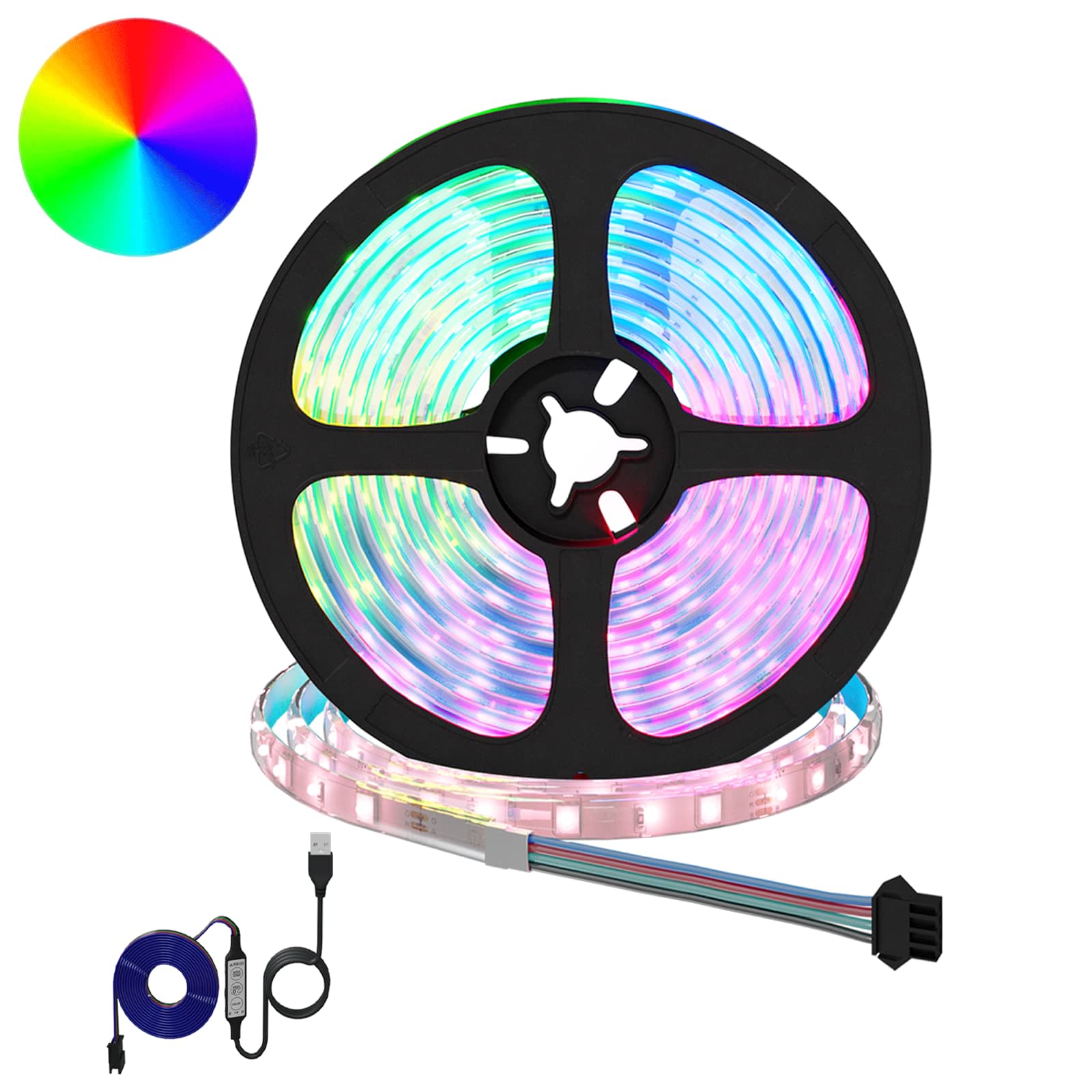 Λωρίδα LED 2 pcs Μαύρο και Διαφανές 5500 χιλ