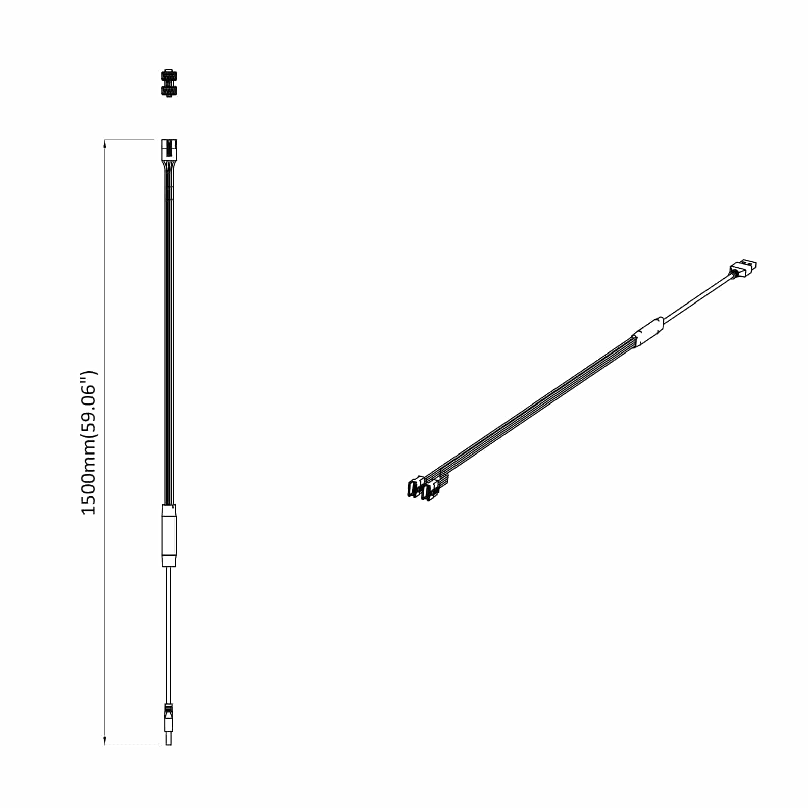Λωρίδα LED 12 pcs Μαύρο και Πολύχρωμο 1745 χιλιοστά