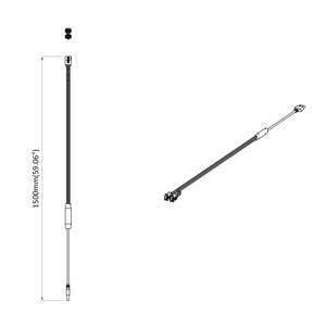 Λωρίδα LED 12 pcs Μαύρο και Πολύχρωμο 1745 χιλιοστά - Pakobazaar