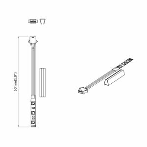 Λωρίδα LED 12 pcs Μαύρο και Πολύχρωμο 1745 χιλιοστά - Pakobazaar