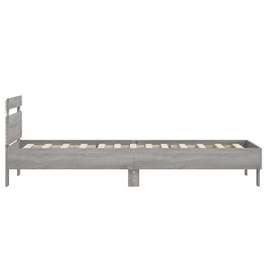 Κρεβάτι με φωτισμό LED Γκρι Sonoma 80 x 200 cm - Pakobazaar