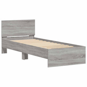 Κρεβάτι με φωτισμό LED Γκρι Sonoma 80 x 200 cm - Pakobazaar