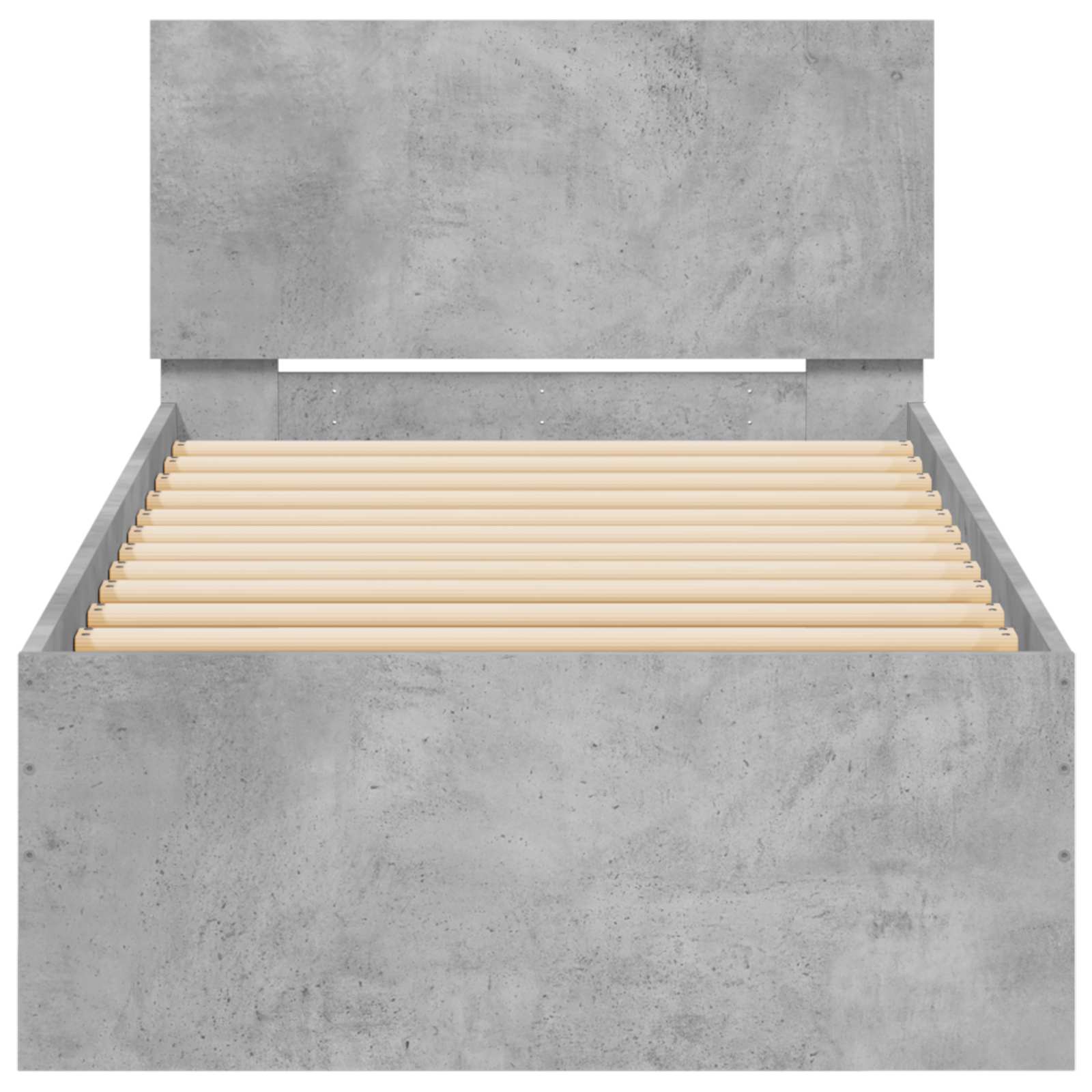 Κρεβάτι με φωτισμό LED Γκρι Σκυροδέματος 80 x 200 cm - Pakobazaar
