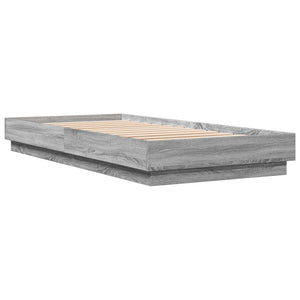 Κρεβάτι με φωτισμό LED Γκρι Sonoma 80 x 200 cm - Pakobazaar