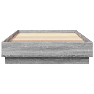 Κρεβάτι με φωτισμό LED Γκρι Sonoma 80 x 200 cm - Pakobazaar