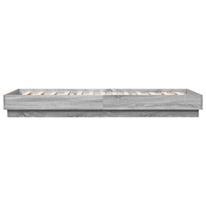 Κρεβάτι με φωτισμό LED Γκρι Sonoma 80 x 200 cm - Pakobazaar