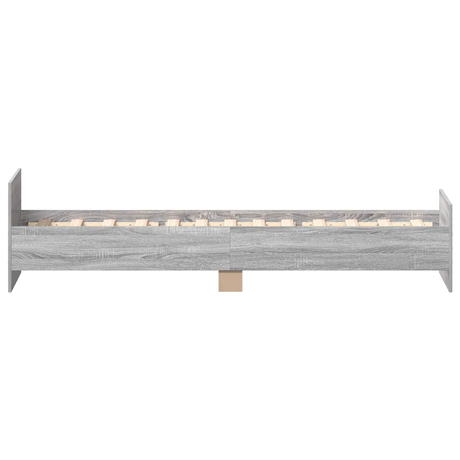 Κρεβάτι με Κεφαλάρι Γκρι Sonoma 80 x 200 cm Επεξεργασμένο Ξύλο - Pakobazaar