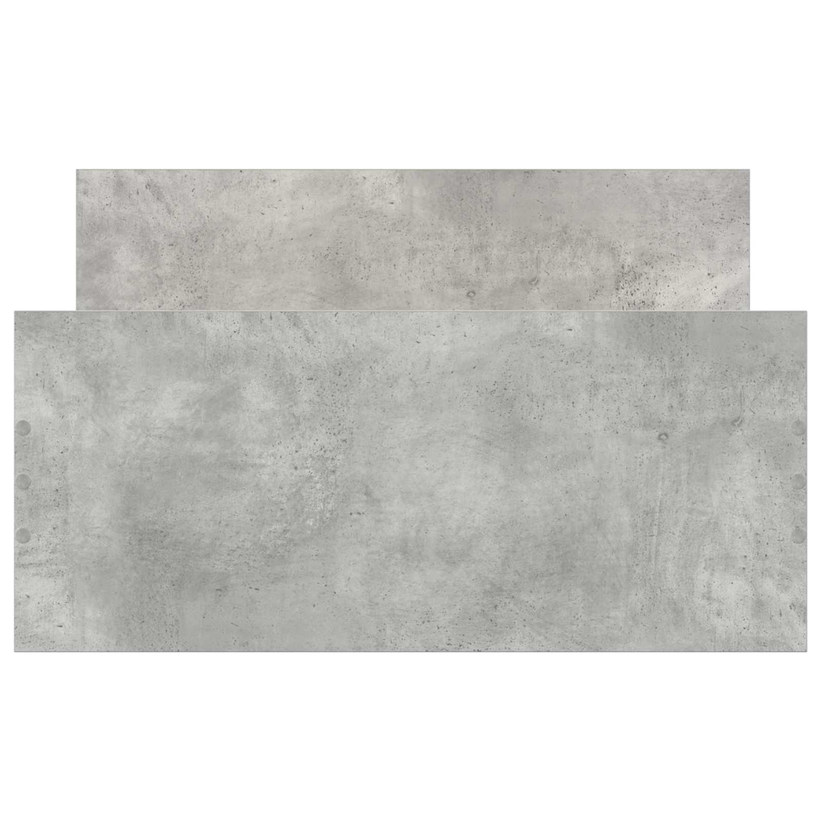 Κρεβάτι με Κεφαλάρι Γκρι Σκυροδέματος 80 x 200 cm - Pakobazaar