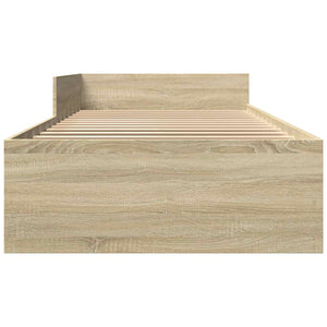Κρεβάτι με Κεφαλάρι Sonoma Δρυς 80 x 200 cm Επεξεργασμένο Ξύλο - Pakobazaar