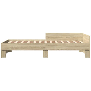 Κρεβάτι με Κεφαλάρι Sonoma Δρυς 80 x 200 cm Επεξεργασμένο Ξύλο - Pakobazaar