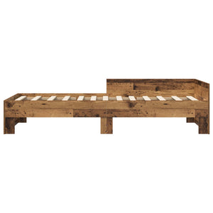 Κρεβάτι με Κεφαλάρι Παλαιωμένο ξύλο 80 x 200 cm - Pakobazaar