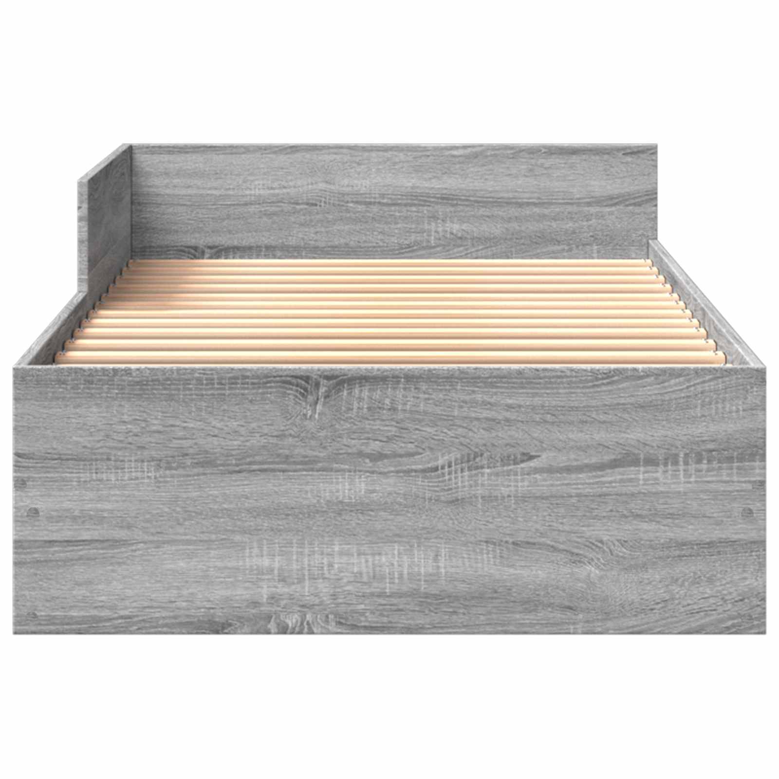 Κρεβάτι με Κεφαλάρι Γκρι Sonoma 80 x 200 cm Επεξεργασμένο Ξύλο - Pakobazaar