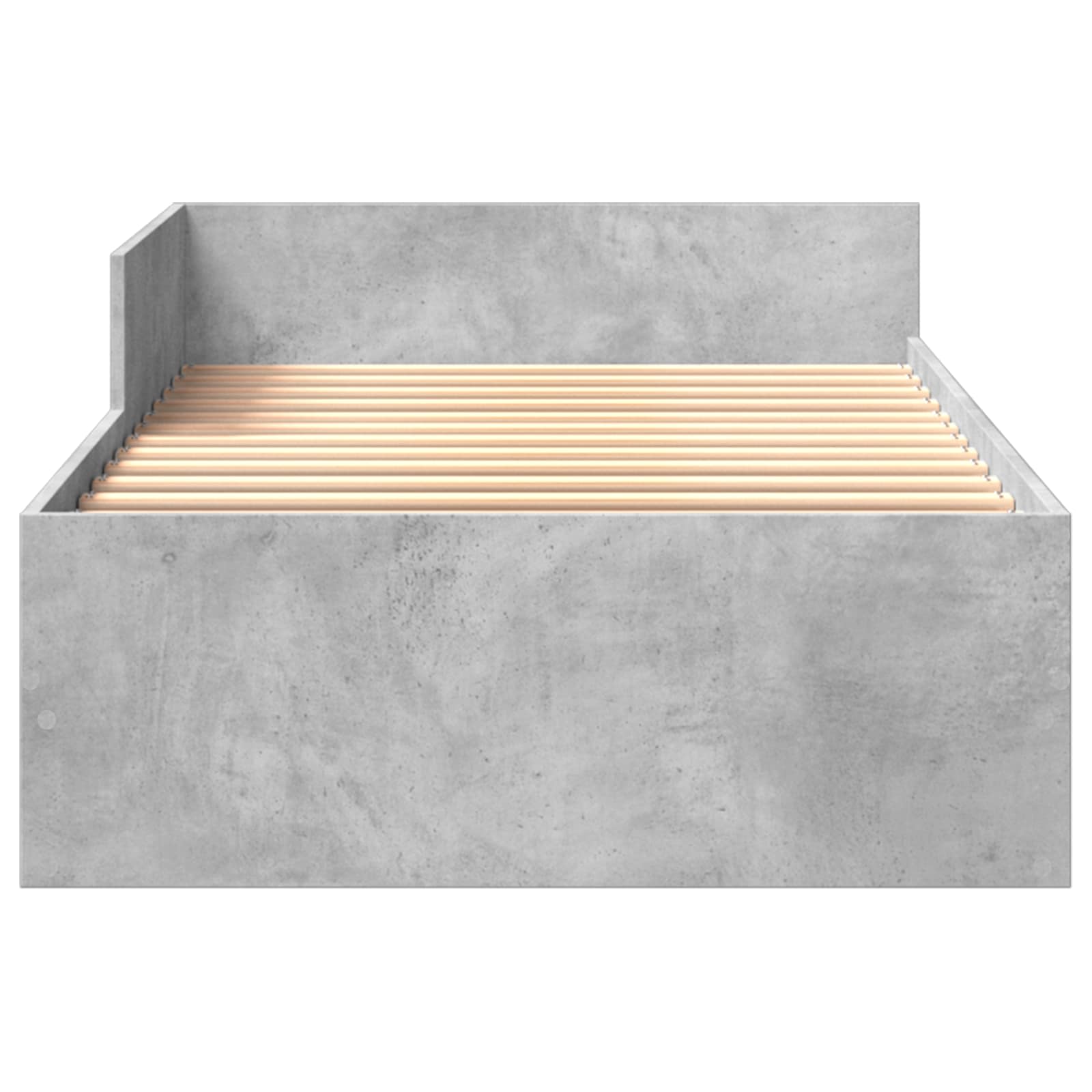 Κρεβάτι με Κεφαλάρι Γκρι Σκυροδέματος 80 x 200 cm - Pakobazaar