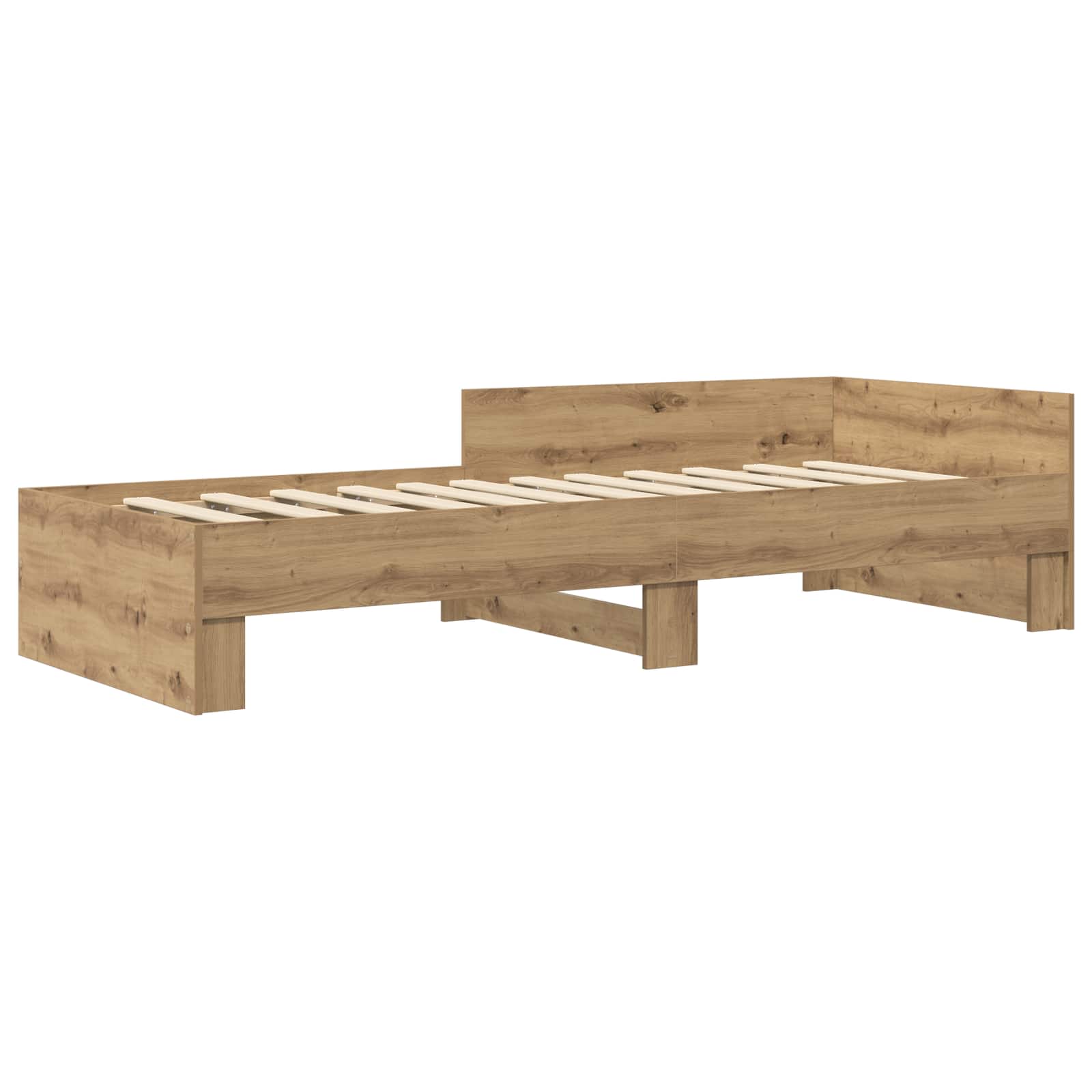 Κρεβάτι με Κεφαλάρι Artisan Δρυς 80 x 200 cm Επεξεργασμένο Ξύλο - Pakobazaar