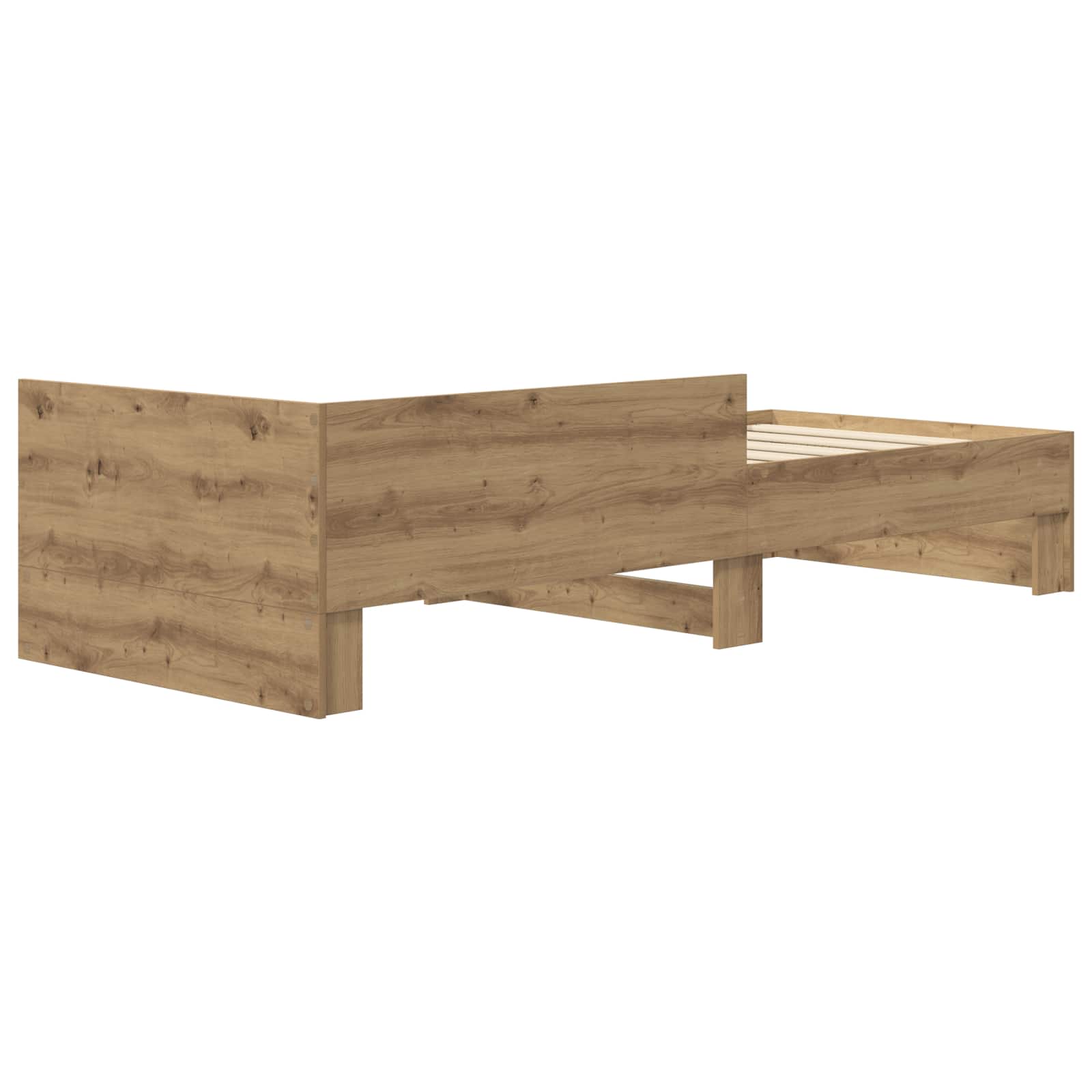 Κρεβάτι με Κεφαλάρι Artisan Δρυς 80 x 200 cm Επεξεργασμένο Ξύλο - Pakobazaar