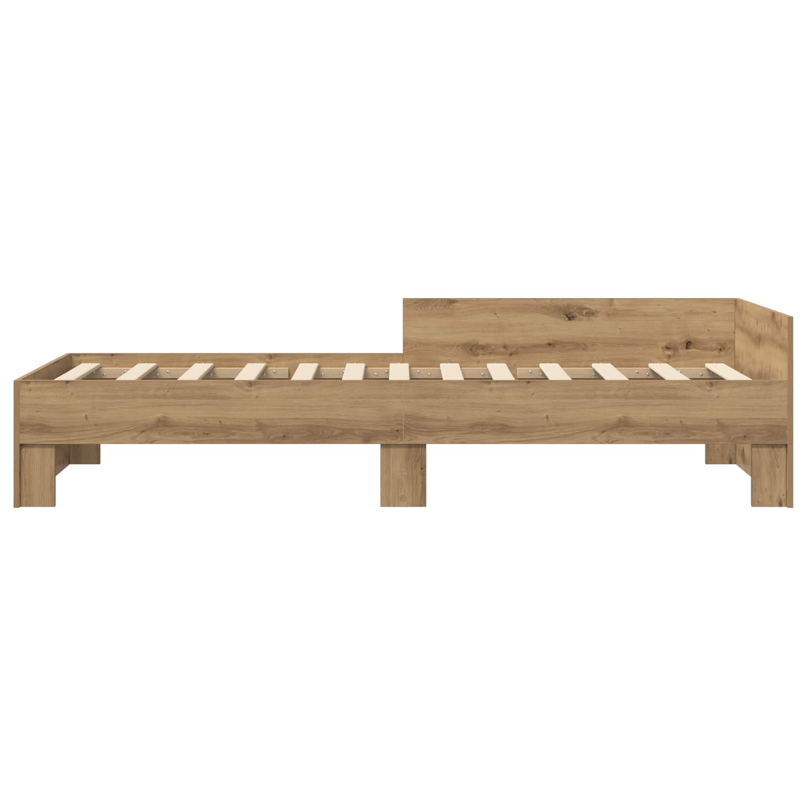 Κρεβάτι με Κεφαλάρι Artisan Δρυς 80 x 200 cm Επεξεργασμένο Ξύλο - Pakobazaar