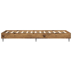 Σκελετός Κρεβατιού Παλαιωμένο ξύλο 80 x 200 cm - Pakobazaar