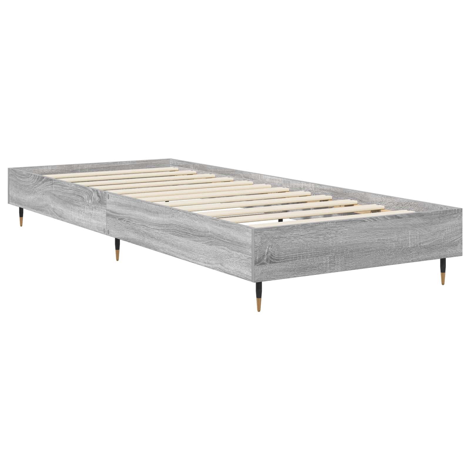 Σκελετός Κρεβατιού Γκρι Sonoma 80 x 200 cm Επεξεργασμένο Ξύλο - Pakobazaar