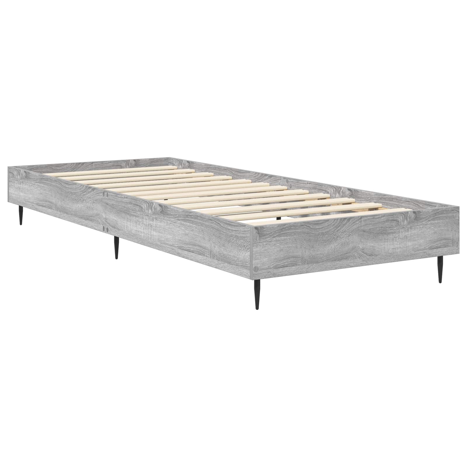 Σκελετός Κρεβατιού Γκρι Sonoma 80 x 200 cm Επεξεργασμένο Ξύλο - Pakobazaar