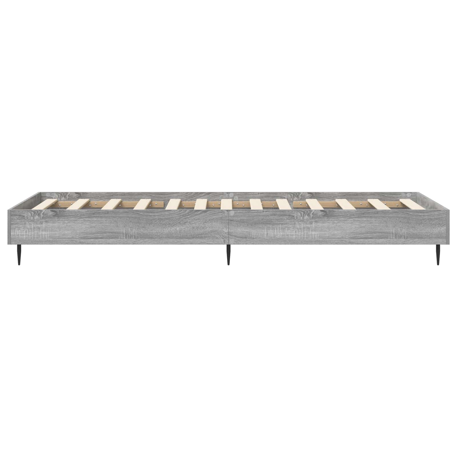 Σκελετός Κρεβατιού Γκρι Sonoma 80 x 200 cm Επεξεργασμένο Ξύλο - Pakobazaar